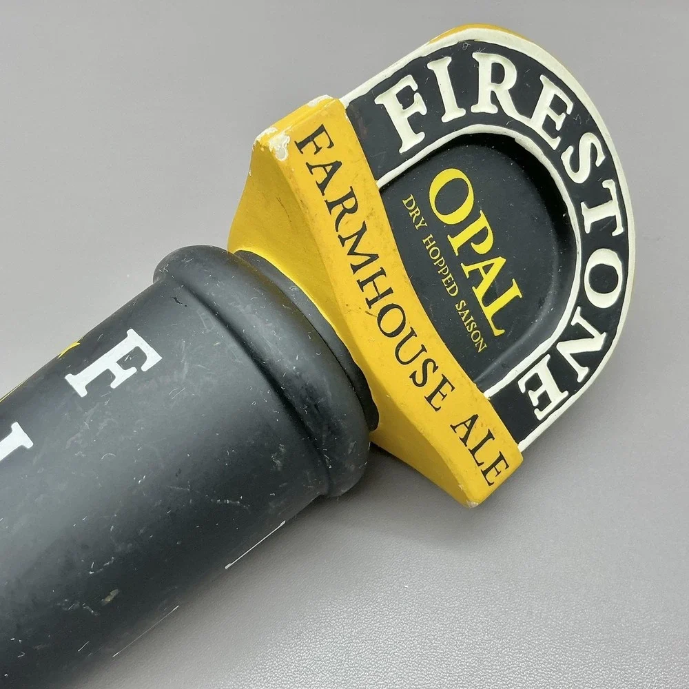 Firestone Opal Farmhouse Ale Dry Hopped Saison Beer Tap Handle Black Gold